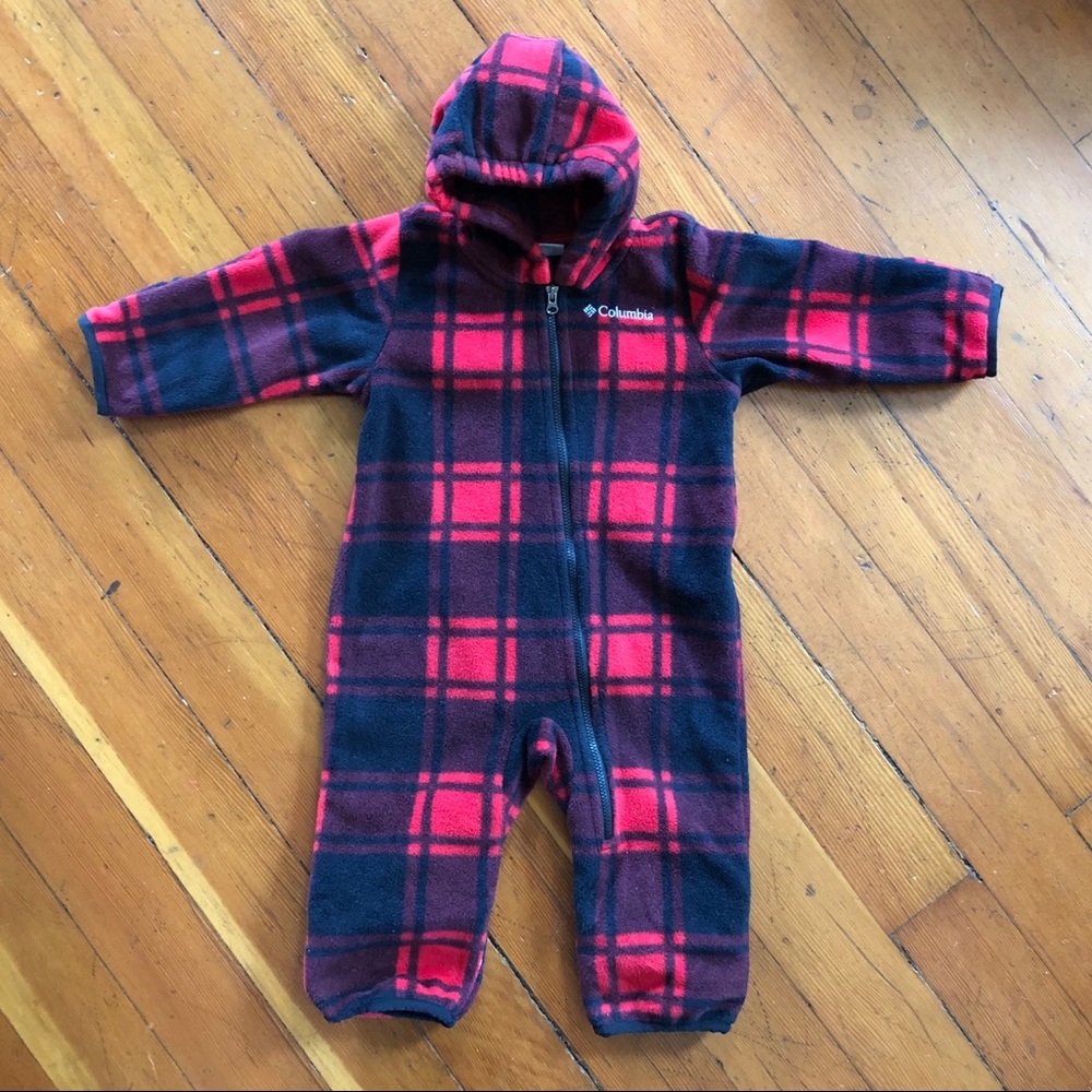COLUMBIA fleece snowsuit with hood